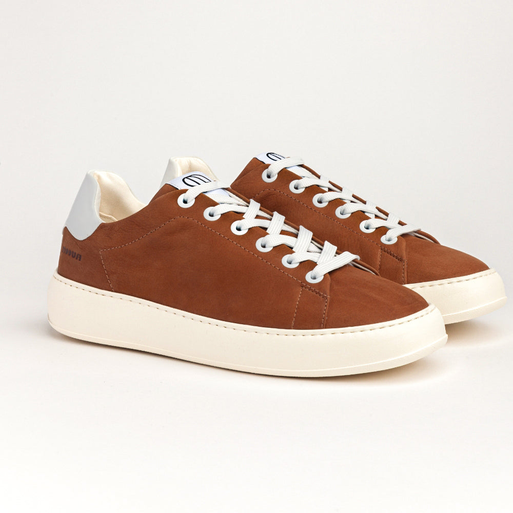 BATIK 64 LOW SNEAKER IN NABUK CUOIO E NYLON RIFRANGENTE