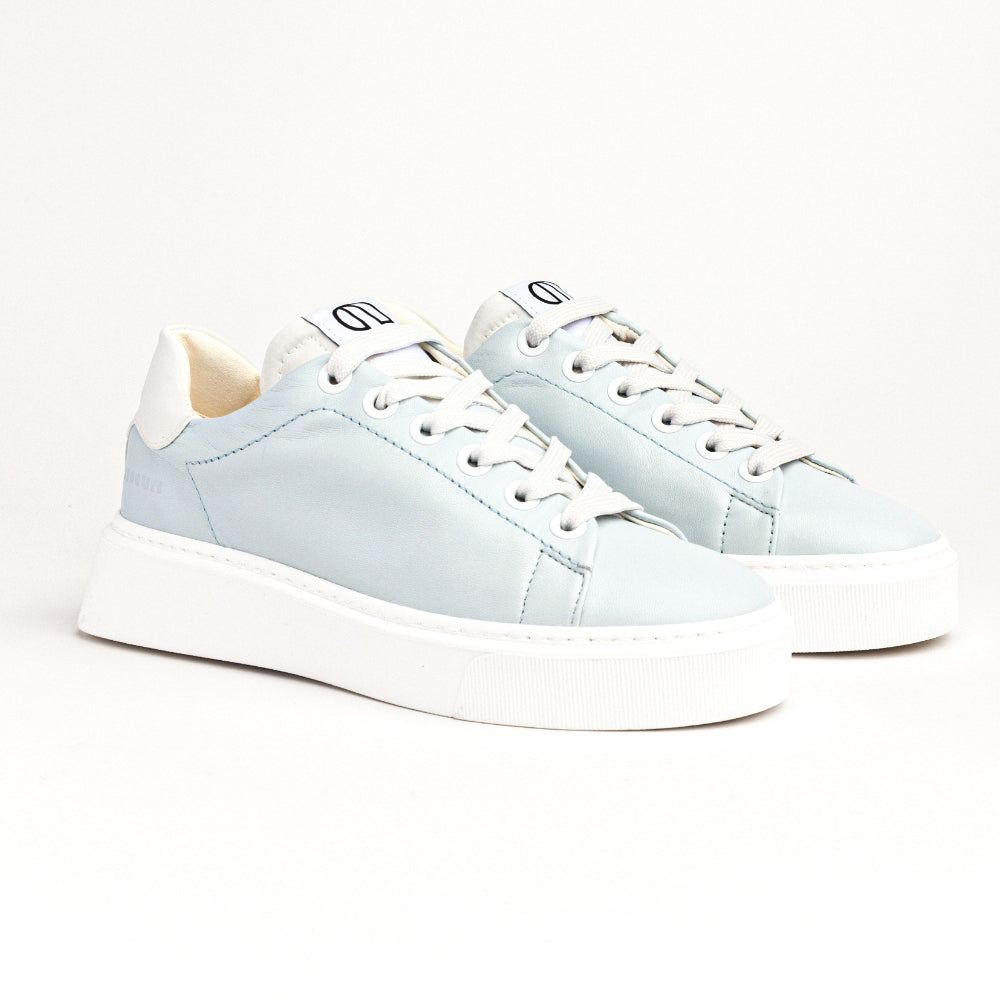 OXÈ 42 LOW SNEAKER IN LIGHT BLUE NAPPA AND REFLECTIVE NYLON